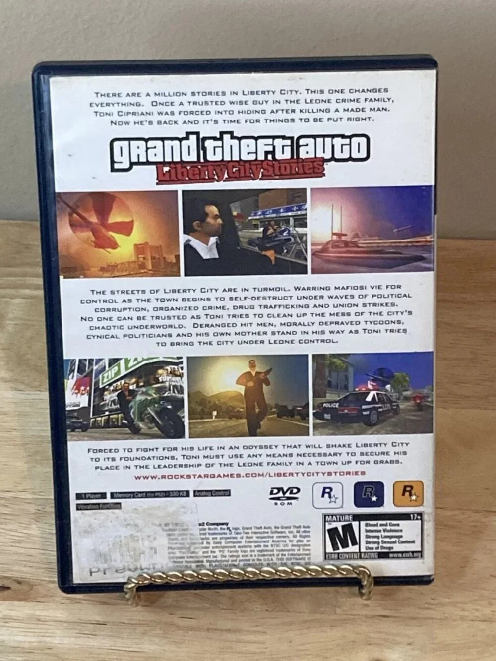 Grand Theft Auto Liberty City Stories PS2 PlayStation 2 Complete Case Disc